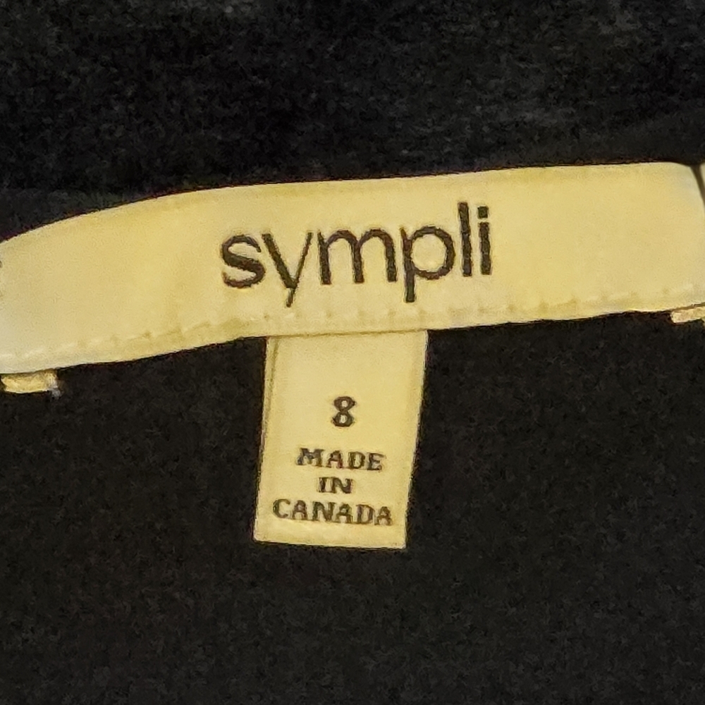 Sympli Trim Boxy Top Colour Navy Size 8 - Picture 5 of 10
